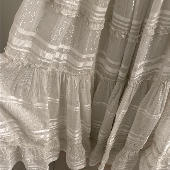 Rococo Sand Cream Halter Sundress for Weddings - Picture 3 of 5